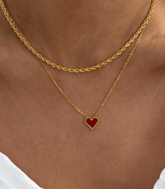 timi Sarah - Red Hearts Necklace