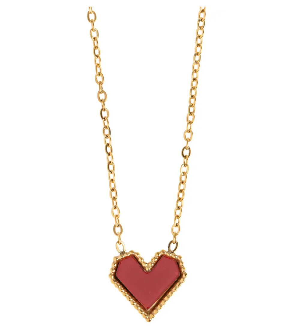 timi Sarah - Red Hearts Necklace