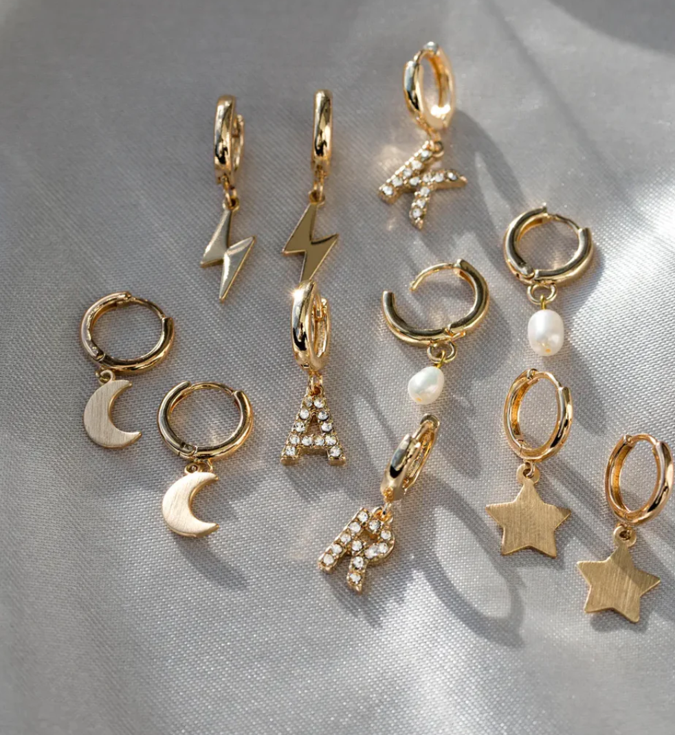 timi Pearl Small - hoop Earrings-gold